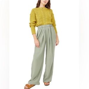 Free People Nothin' to Say Pleated Trousers